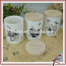 Wholesale Durable Porcelain Colorful Airtight Canister for home